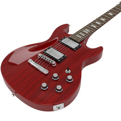 Red Electric Guitar: Stunning Instrument Close-Up
