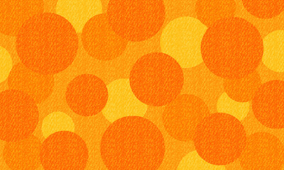 元気いっぱいオレンジ水玉模様背景。テクスチャあり。