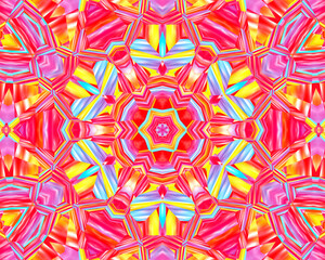 Abstract concentric colorful pattern