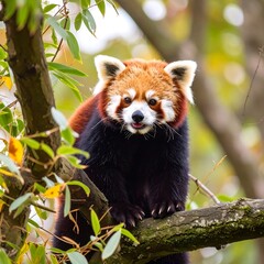 Red panda in a tree (2)
