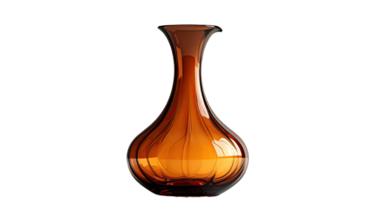 Amber glass decanter