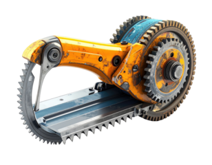 Rusty, mechanical, futuristic tool