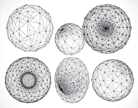 Abstract geometric sphere designs - Powered by Adobe