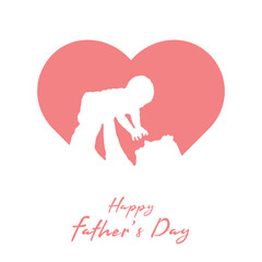 Vector Happy Father's Day Template Design