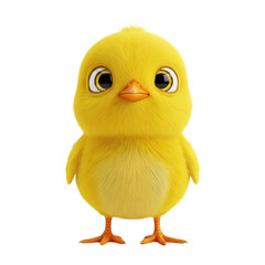 Adorable fluffy yellow baby chick toy with big eyes