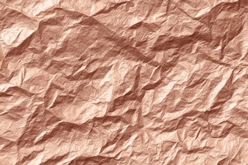 Fototapeta premium Rose gold crumpled paper texture