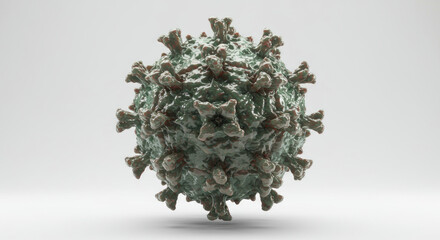 3D Render of a Detailed Coronavirus Model.