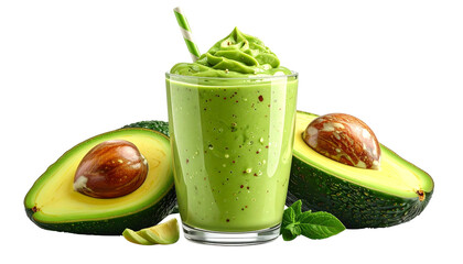 Avocado Shake PNG, Transparent Background, Creamy Green Smoothie, Fresh Avocado Drink, Healthy Milkshake, Nutritious Avocado Smoothie PNG, Cold Dessert Beverage, Tropical Fruit Shake Illustration