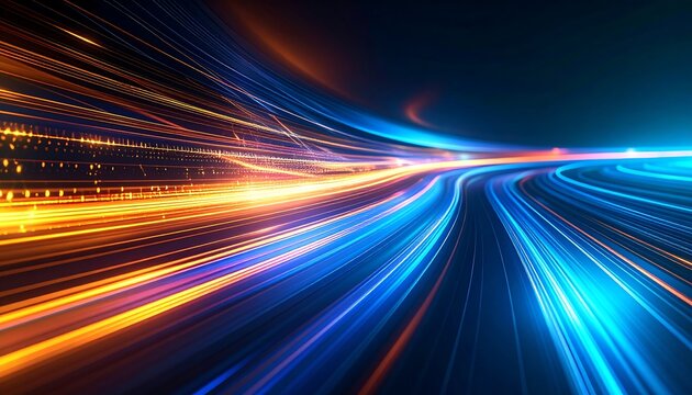 Abstract, vibrant motion blur - Powered by Adobe