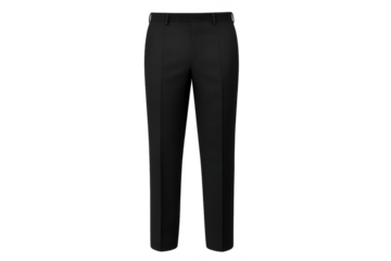 Classic black men's formal dress pants for business and elegant wear.