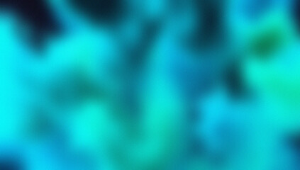 Abstract background with flowing gradients of deep blue and bright teal blur blurry