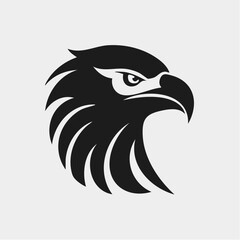 Fototapeta premium Majestic Eagle Head Profile Logo Design