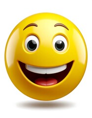 Fototapeta premium 3D happy emoticon