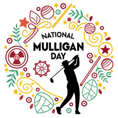 NATIONAL MULLIGAN DAY vector illustration design