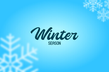 Winter background snowflakes
