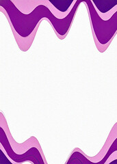 Abstract wave background, central white space with flowing curved lines just on left and right edges
