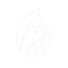 squirrel logo design