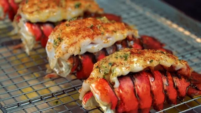 Lobster tails - Garlic Butter Lobster Tail with rich garlic butter, a gourmet seafood dish perfect for fine dining, holidays, and special occasions.