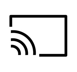 screencast icon vector on white background