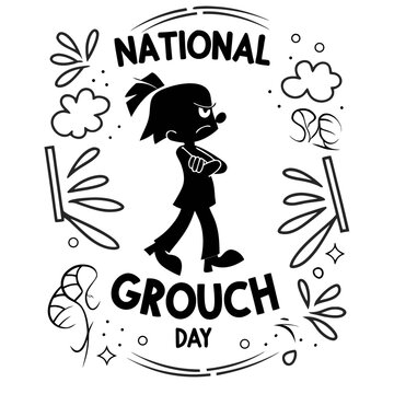 NATIONAL GROUCH DAY vector illustration design