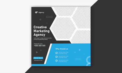 Digital marketing Banner, Social media post design. Web banner template.