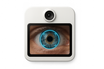 Biometric eye scan app for security identification