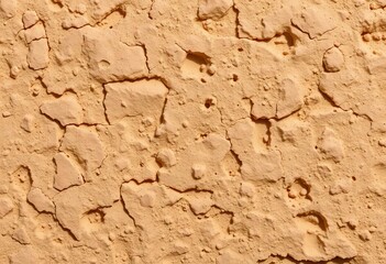 Fototapeta premium Rough, granular surface of sandstone, showing varied hues and weathering patterns, sandstone texture background, orange