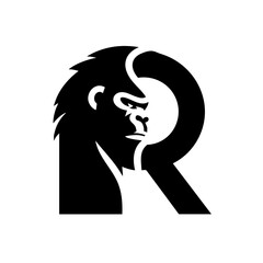 Kingkong Alphabet Logo R