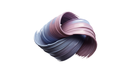 Abstract Swirling Paint Texture, 3D Render, Purple and Blue Hues, Modern Art Design, Background, Wallpaper