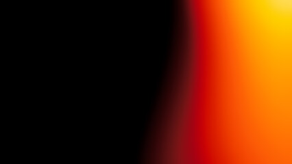 Vibrant light leak overlay with glowing orange, red, and yellow gradient on dark background, abstract lens flare effect for photography and video editing.