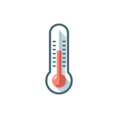 Digital thermometer icon illustrating temperature measurement with a clean, modern design