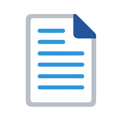 Document paper sheet vector icon