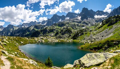 Mountain Lake Scenery.