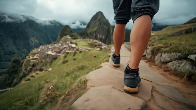 Discovering scenic wonders, A traveler's walk through awe-inspiring landscape
