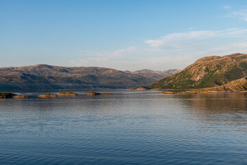 Abfahrt vom Hafen in Tromsø