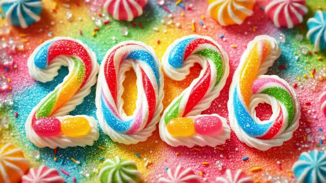 Colorful Candy 2026 with Frosting and Glitter Details