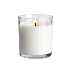 Candle on transparent background. Generative AI.