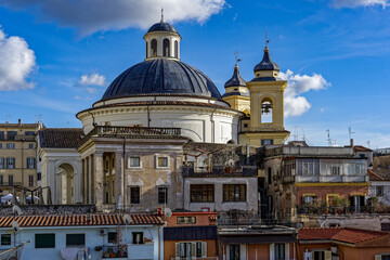 Fototapeta premium Eglise dans la ville d'Ariccia en Italie 