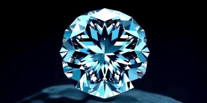 diamond on black background