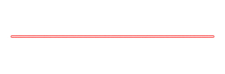 Obraz premium Neon Red Glowing Horizontal Line Divider