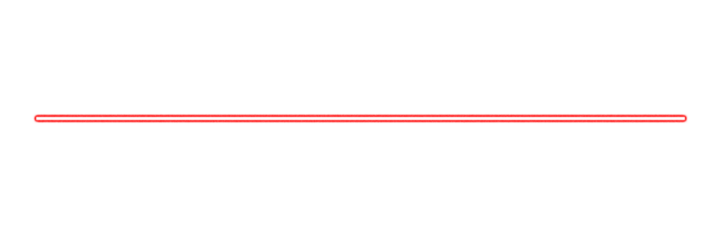 Neon Red Glowing Horizontal Line Divider