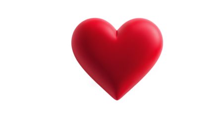 Red Heart Shape 3D Render, Valentines Day, Love Symbol, Romantic Design, Digital Art, Graphic Element, Illustration, App Icon, Website Button, Social Media, Abstract Heart, Cute Heart, Simple Hea