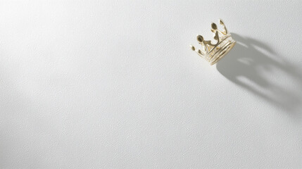 crown with white paper