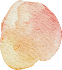 Abstract Watercolor Stain: Peach and Coral