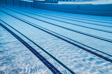 Sport swimming pool underwater background...