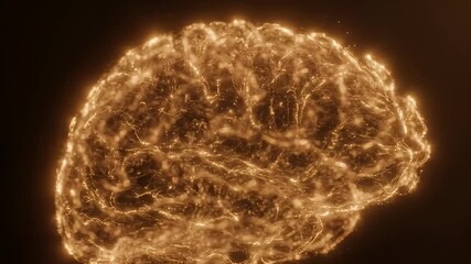 Abstract glowing brain network, artificial intelligence concept, digital neural connections - Powered by Adobe