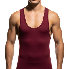 Red Oversized Plain T-Shirt Mockup, Front Views, Isolated on White Background, AI-Generated Image