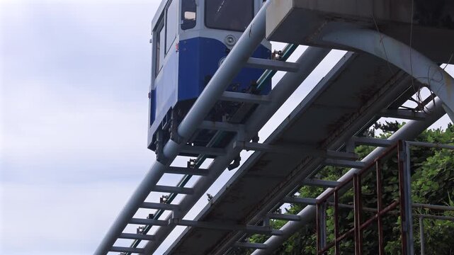 Sky Capsule Close on Guideway