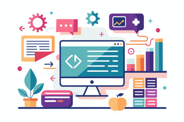 A mysterious haunted library illustration featuring enchanted books flying like bats in the moonlit night. Perfect for Halloween backgrounds, spooky party invitations, eerie posters, gothic fantasy ar