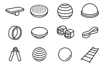 Dome half gear balance mini strength gripper icon wheel vector ball agility